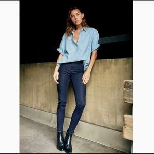 ARITZIA - DENIM FORUM - HIGH WAISTED SKINNY JEANS - US 27